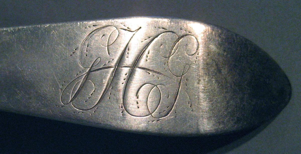1998.0004.244 Silver Spoon engraving