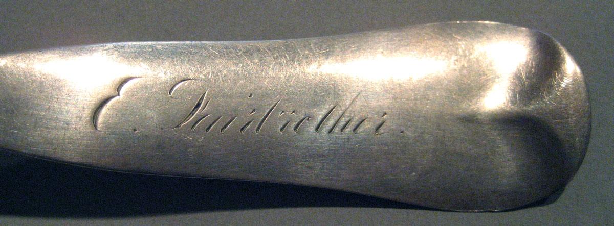 1998.0004.262 Silver Spoon engraving