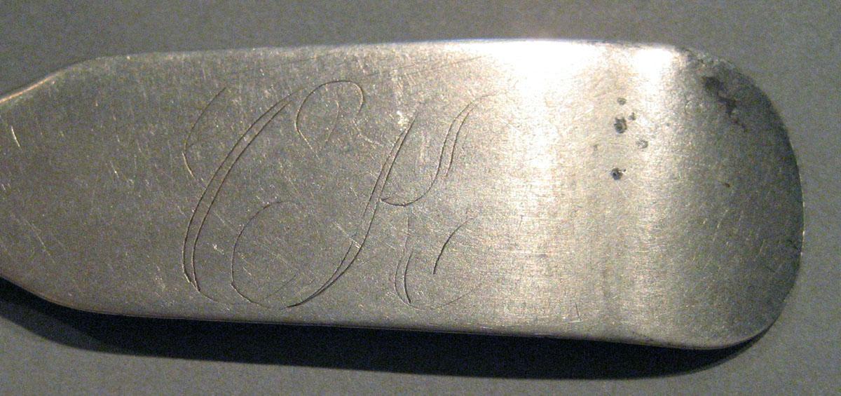 1998.0004.265 Silver Spoon engraving