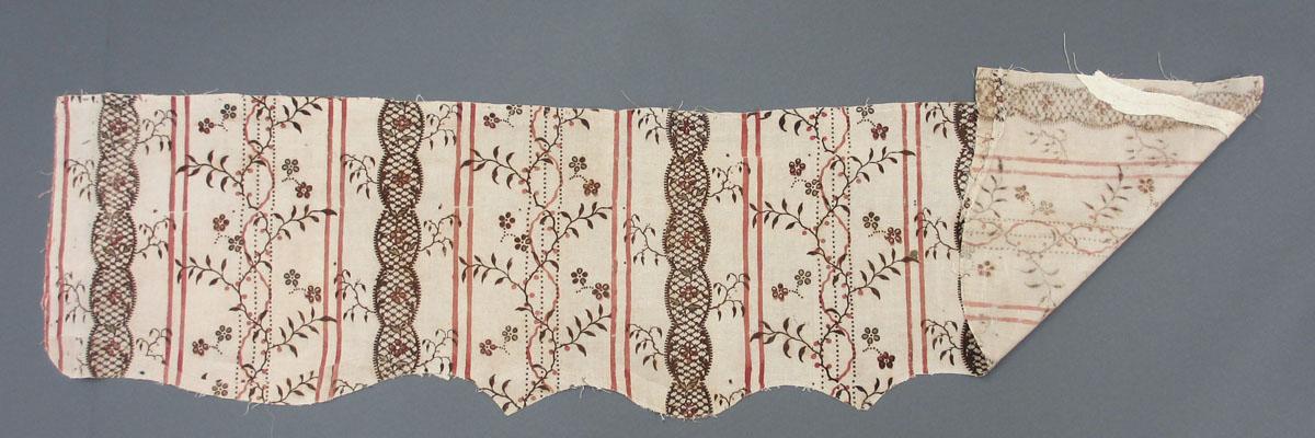 1958.0605.001 Textile, printed folded corner
