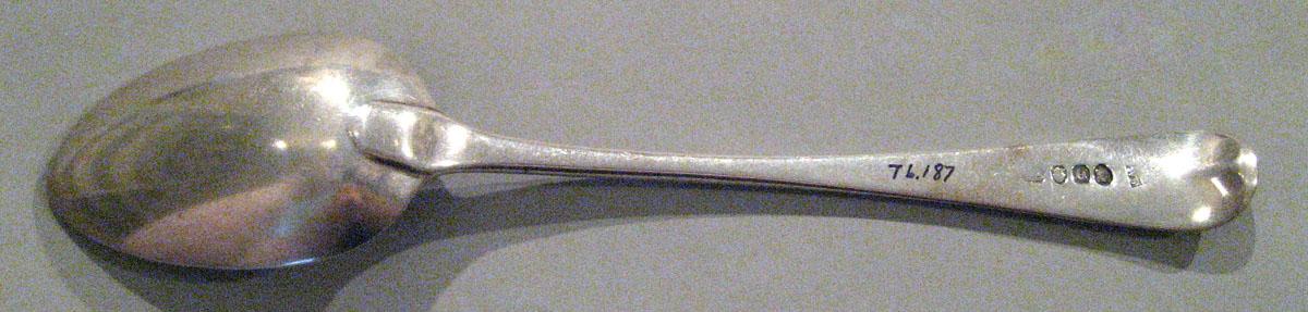 1998.0004.280 Silver Spoon underside