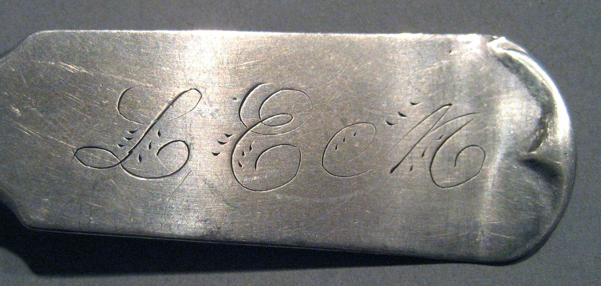 1998.0004.284 Silver Spoon engraving