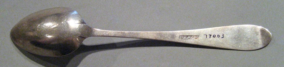 1998.0004.286.001 Silver Spoon underside
