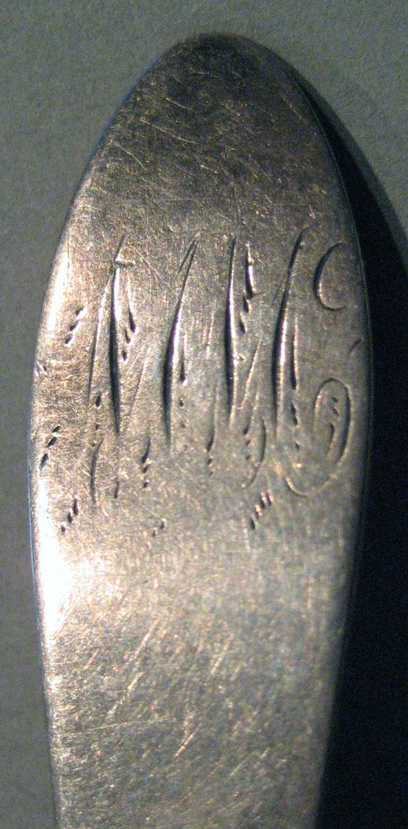 1998.0004.291 Silver Spoon engraving