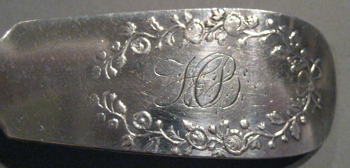 1998.0004.294 Silver Spoon engraving