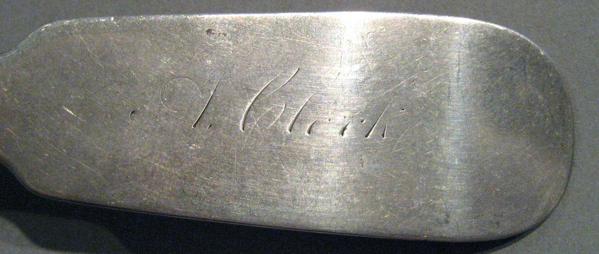 1998.0004.299 Silver Spoon engraving