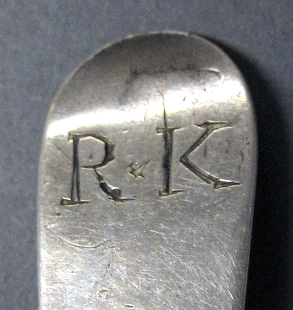1998.0004.3007 Silver Spoon engraving