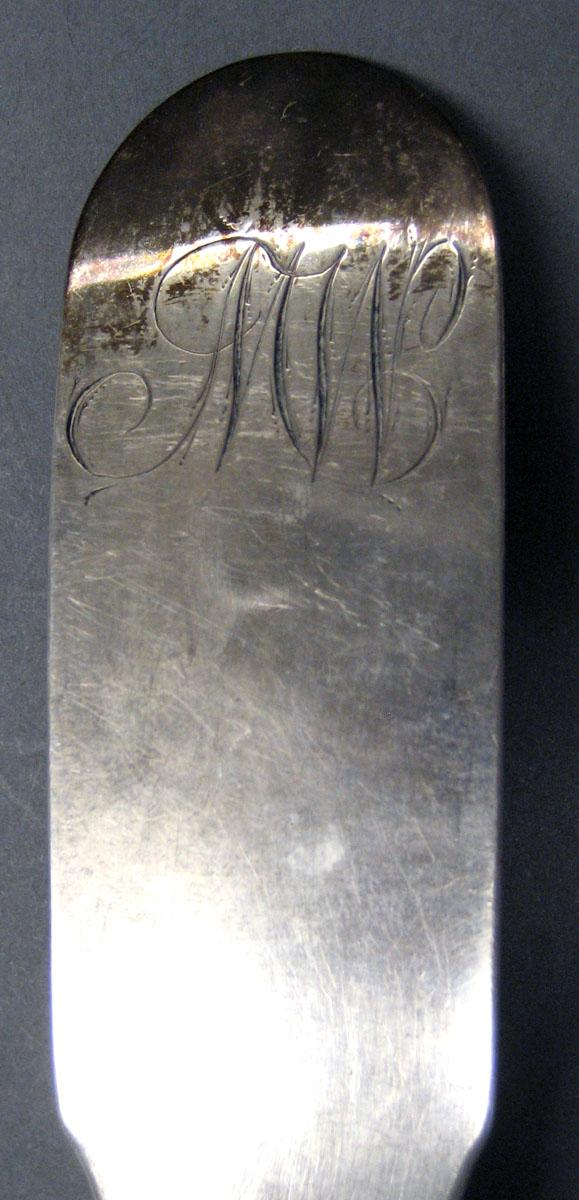 1998.0004.3009 Silver Spoon engraving
