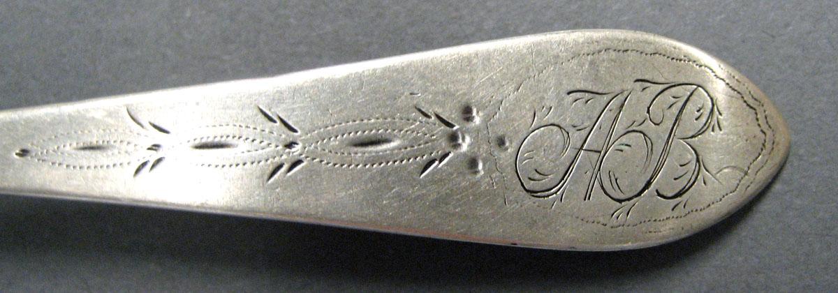 1998.0004.3018 Silver Spoon engraving