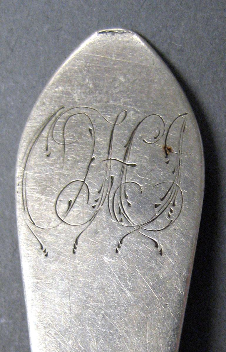1998.0004.3019 Silver Spoon engraving