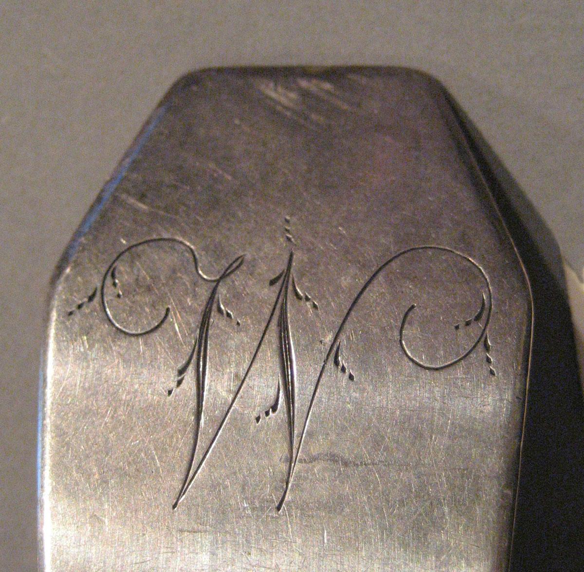 1998.0004.301 Silver Spoon engraving