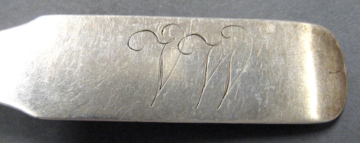 1998.0004.3024 Silver Spoon engraving