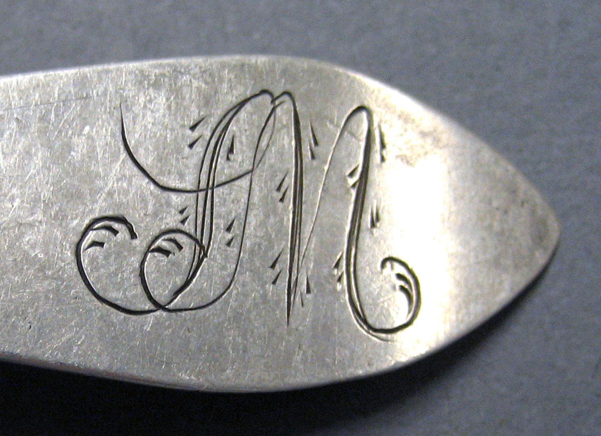 1998.0004.3025 Silver Spoon engraving