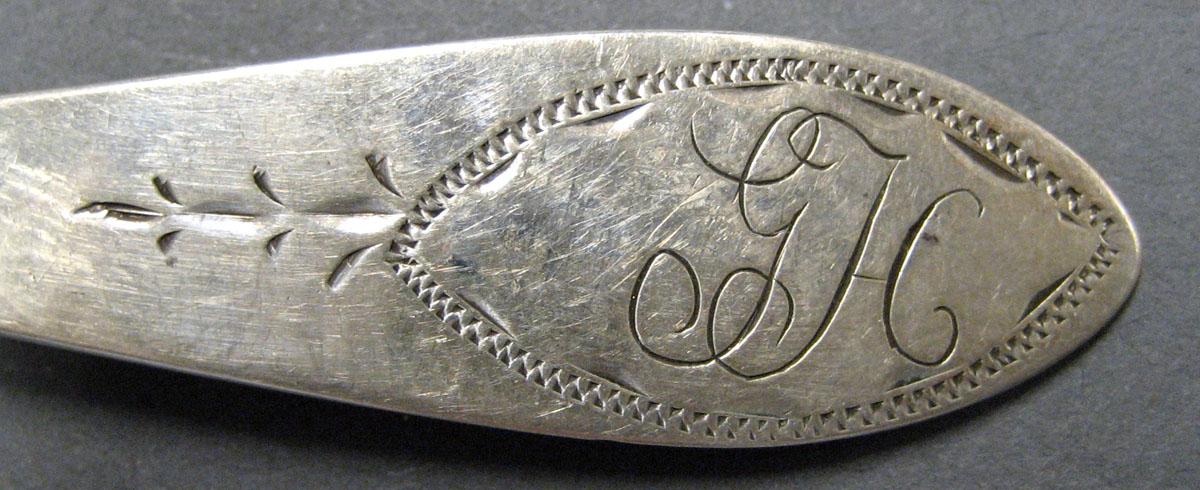 1998.0004.3026 Silver Spoon engraving