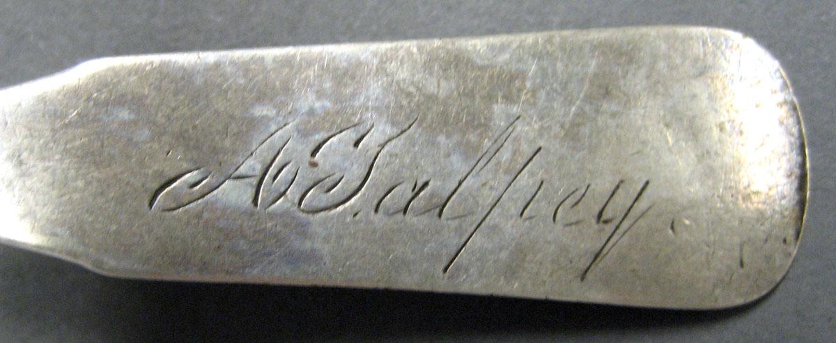 1998.0004.3027 Silver Spoon engraving