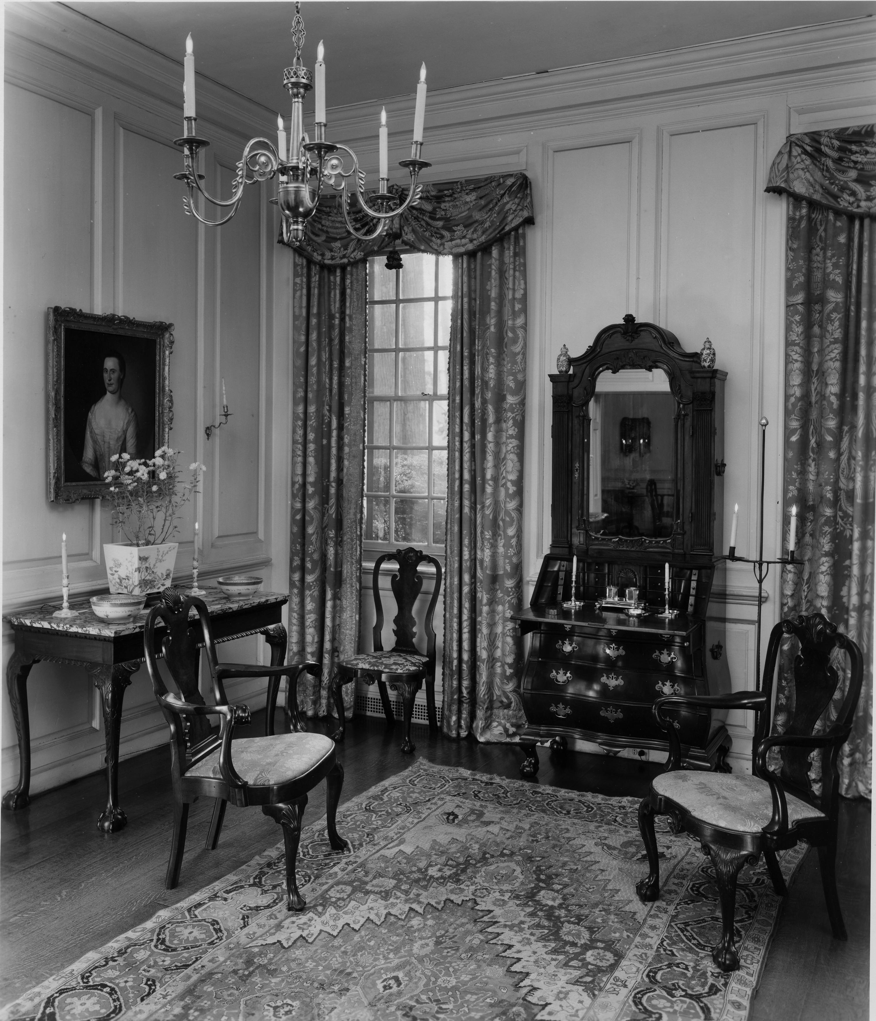 Room-Readbourne Stair Hall bw