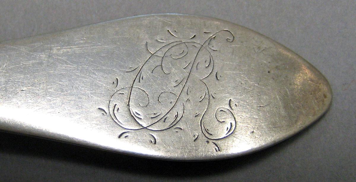 1998.0004.3186 Silver Spoon engraving