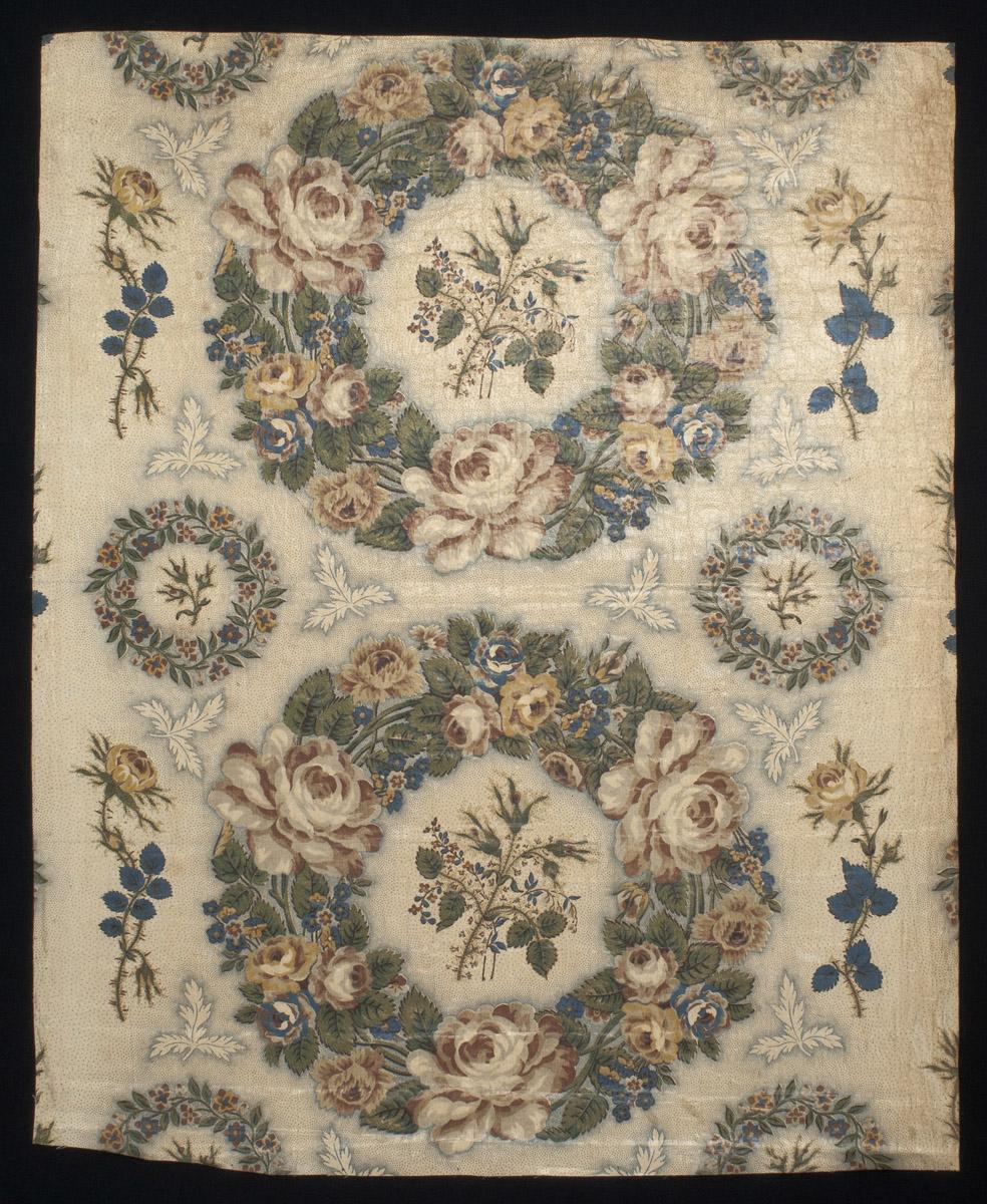 1958.0614 Textile, printed, view 2