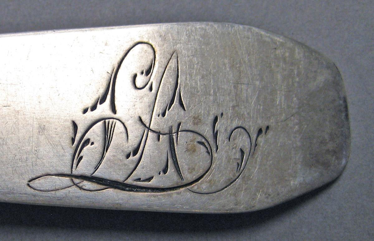 1998.0004.3215 Silver Spoon engraving