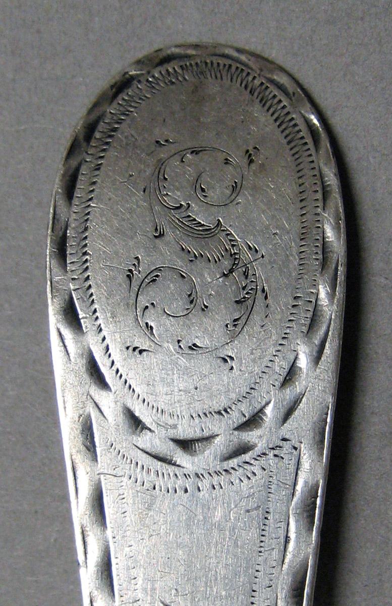 1998.0004.3218 Silver Spoon engraving