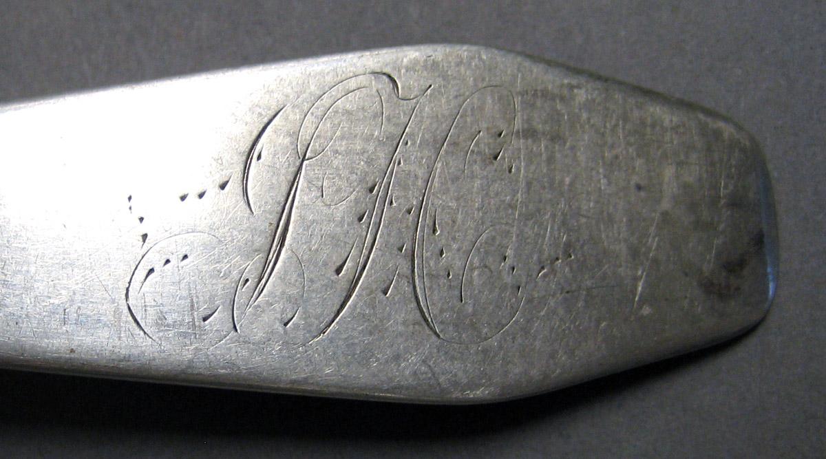 1998.0004.3219 Silver Spoon engraving