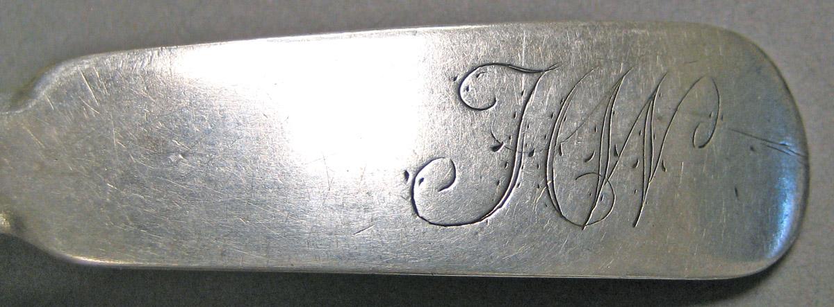1998.0004.3227 Silver Spoon engraving upper surface
