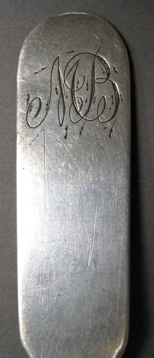 1998.0004.3232 Silver Spoon engraving