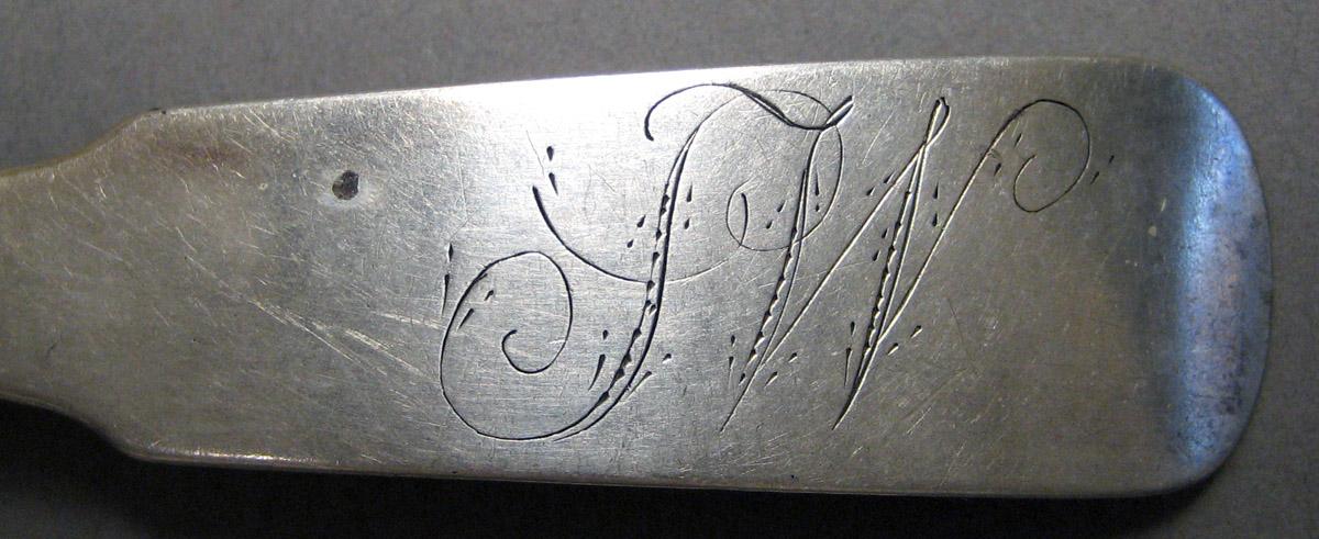 1998.0004.3233 Silver Spoon engraving