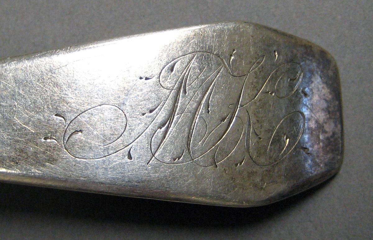 1998.0004.3236 Silver Spoon engraving