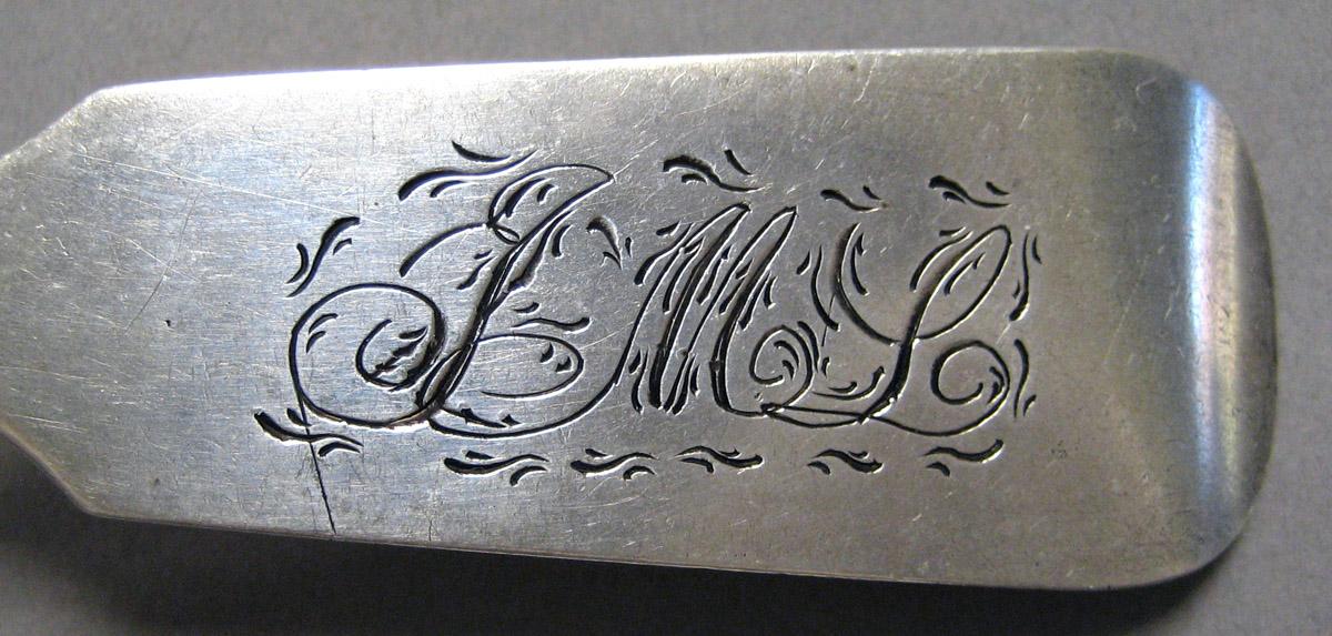 1998.0004.3237 Silver Spoon engraving upper surface