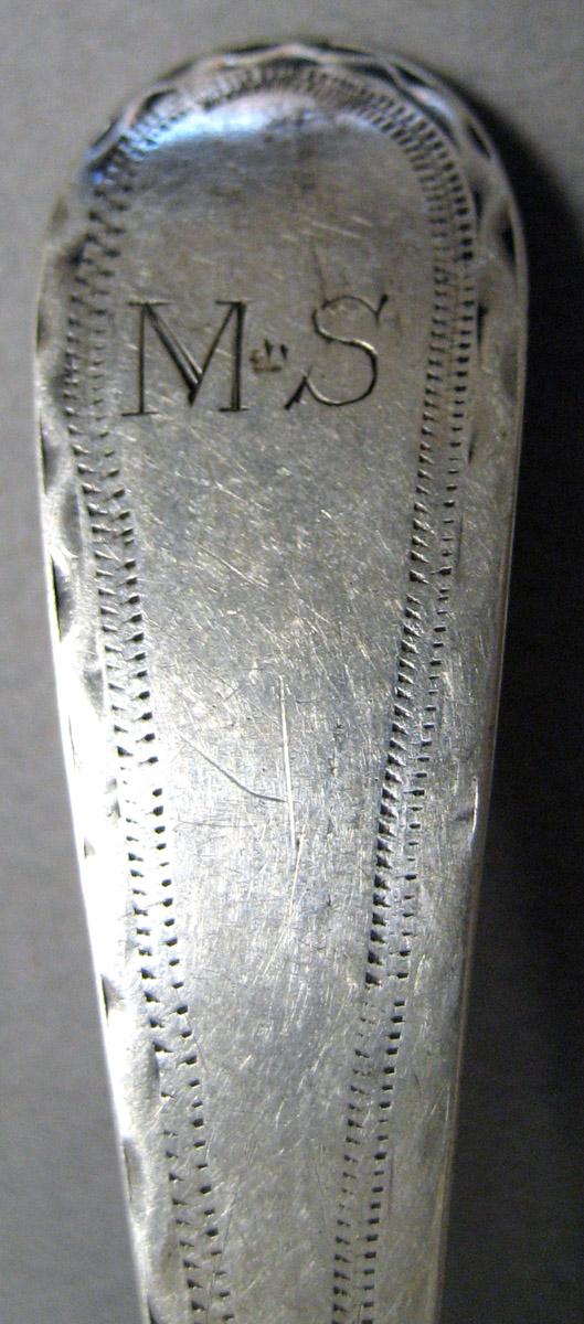 1998.0004.3242 Silver Spoon engraving
