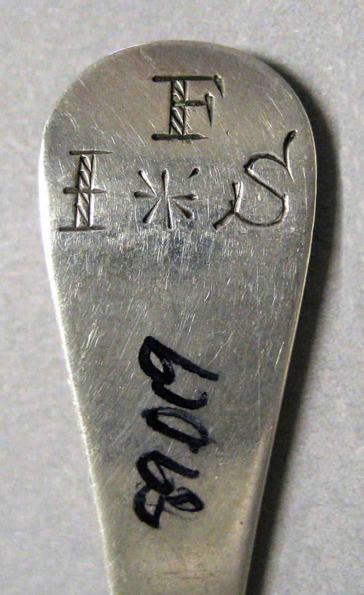 1998.0004.3243 Silver Spoon engraving