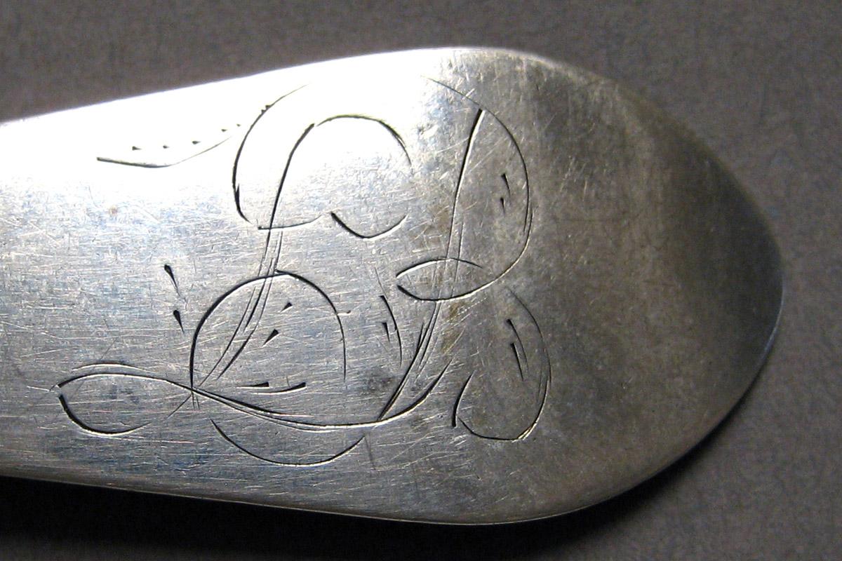 1998.0004.3244.001 Silver Spoon engraving