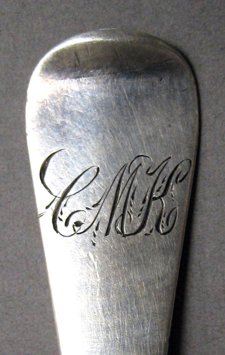 1998.0004.3248 Silver Spoon engraving upper surface