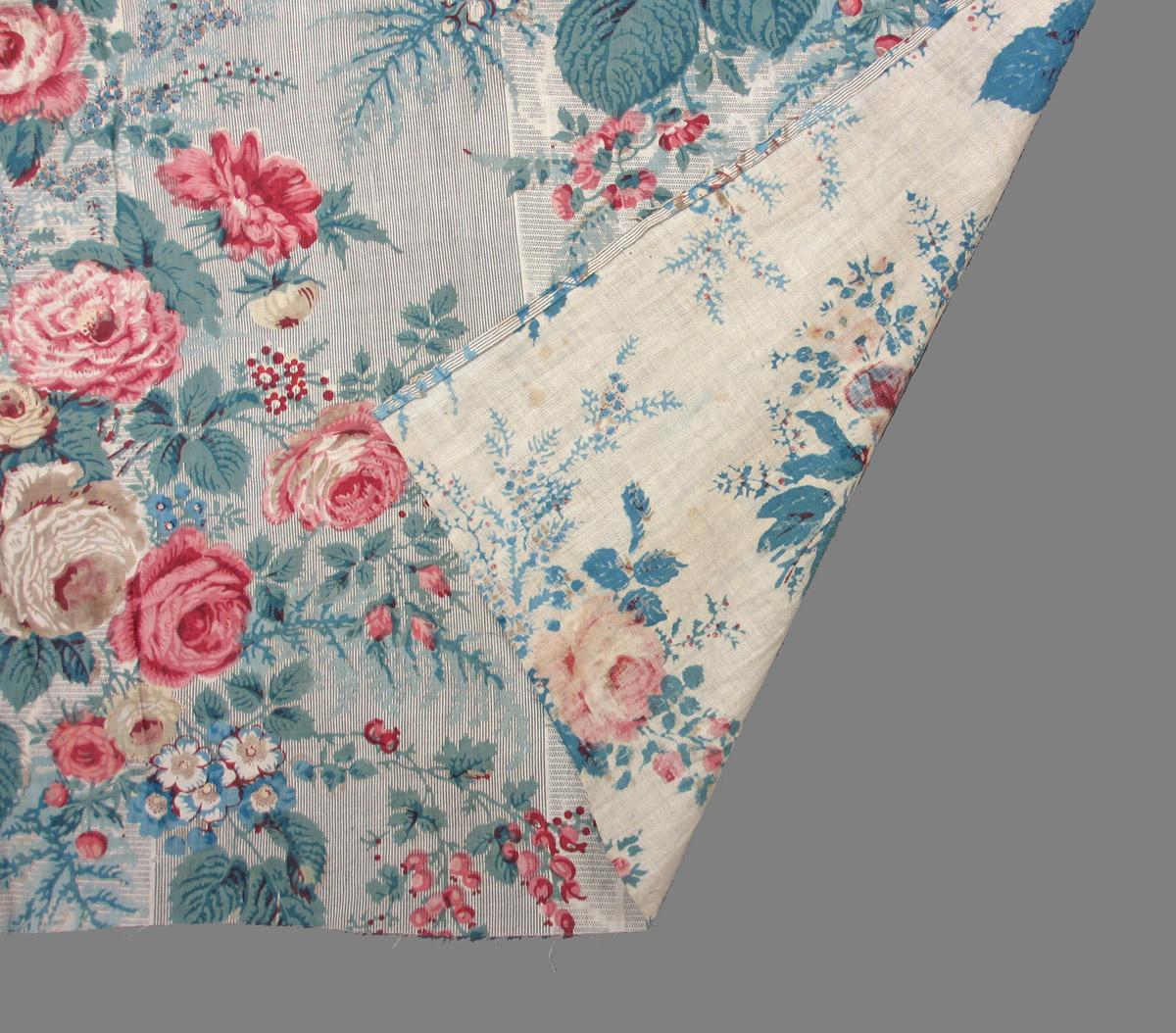1958.0616 textile, printed folded corner