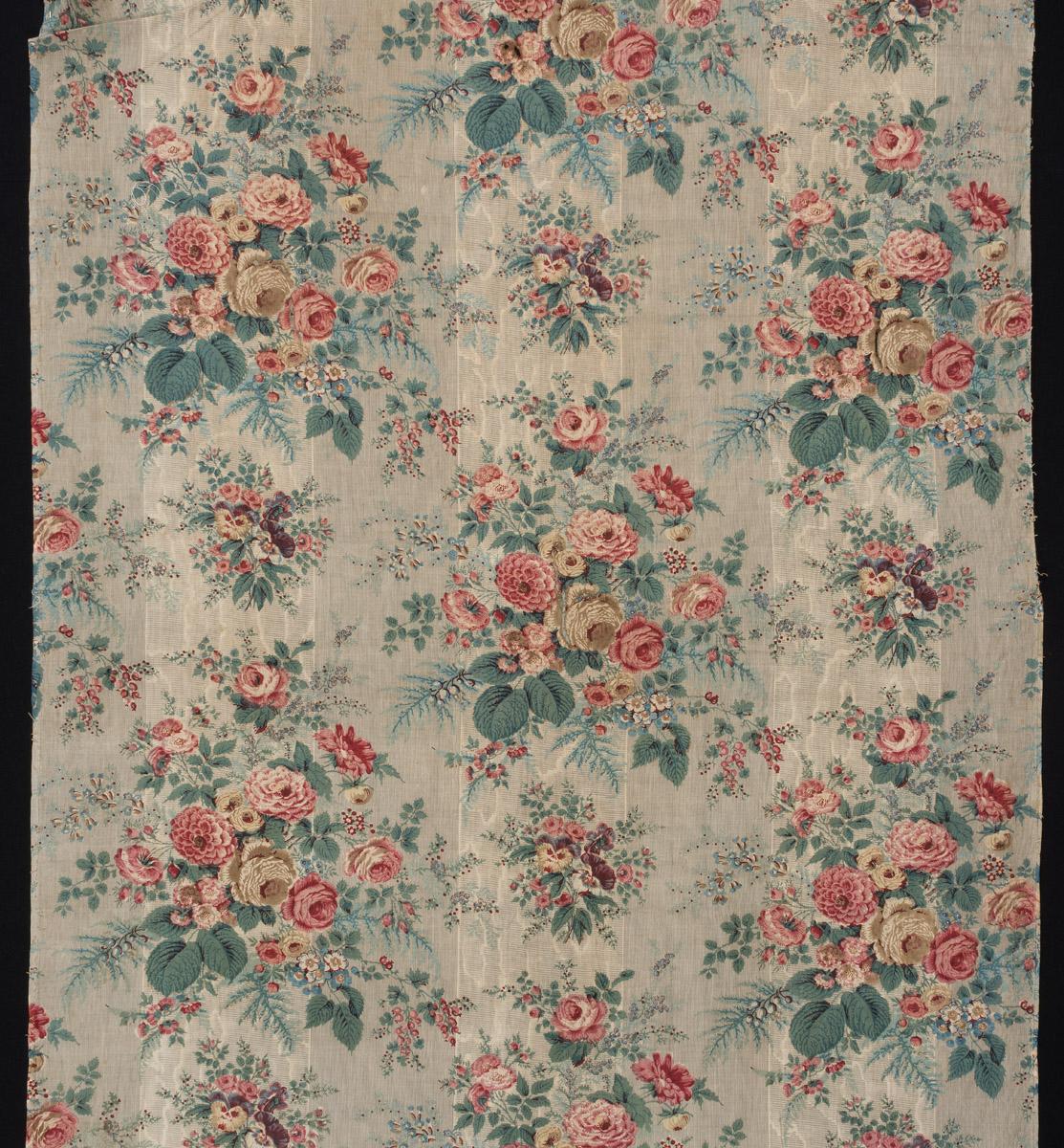 1958.0616 Textile, printed, detail, Book image C285