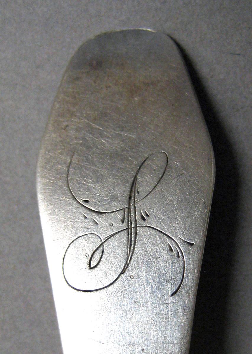 1998.0004.3266 Silver Spoon engraving