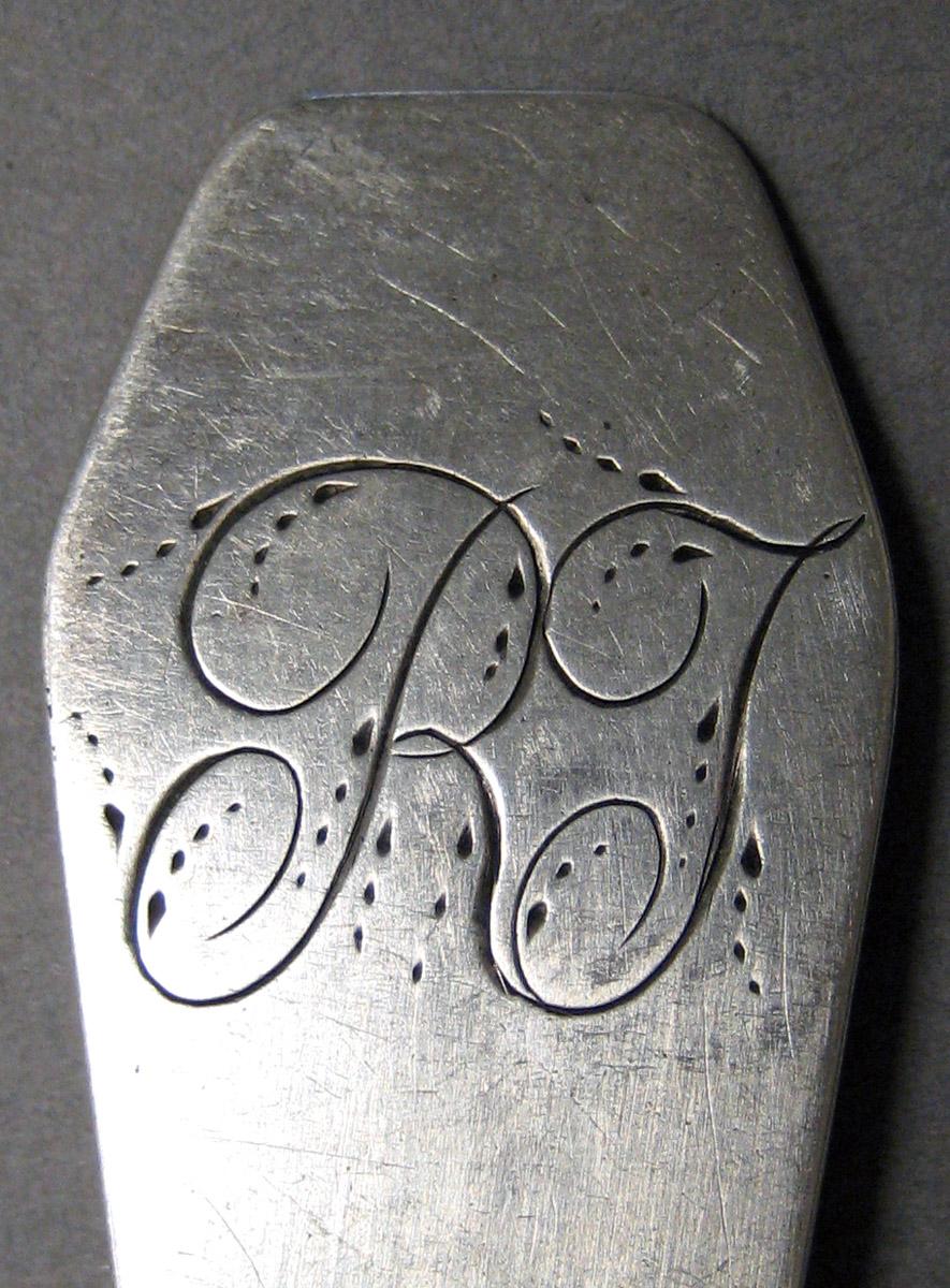 1998.0004.3273.001 Silver Spoon engraving upper surface
