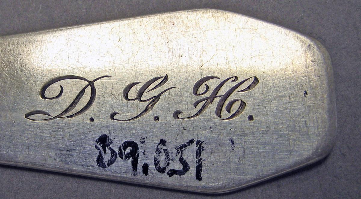 1998.0004.3273.002 Silver Spoon engraving underside