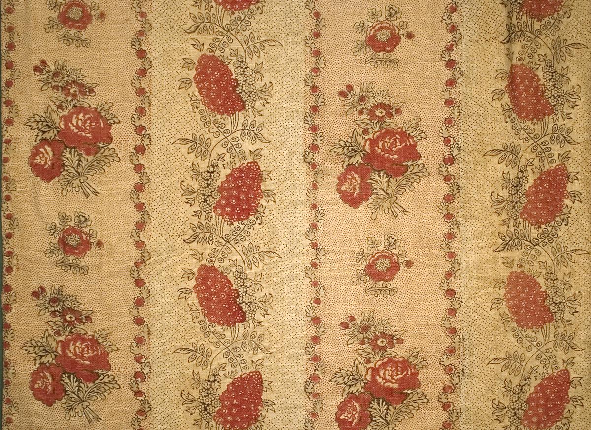 1958.0618.001 A Window Hanging, Side Curtain, Pattern Repeat