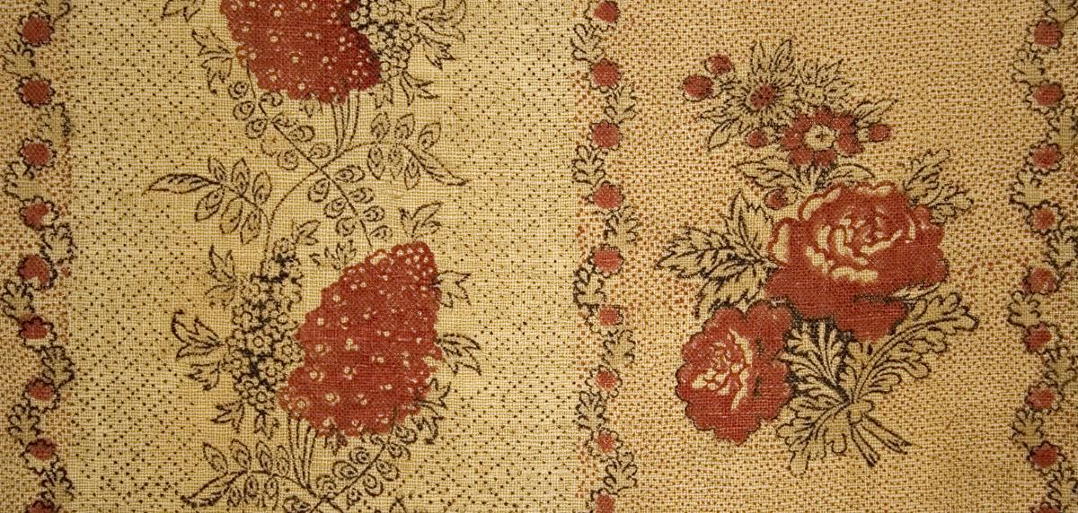 1958.0618.001 A Window Hanging, Side Curtain, Pattern Detail