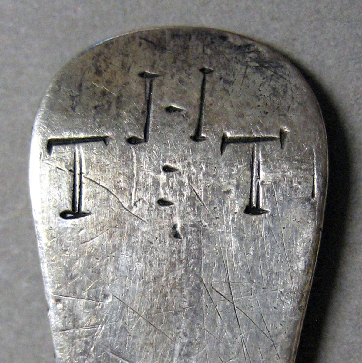 1998.0004.3278 Silver Spoon engraving
