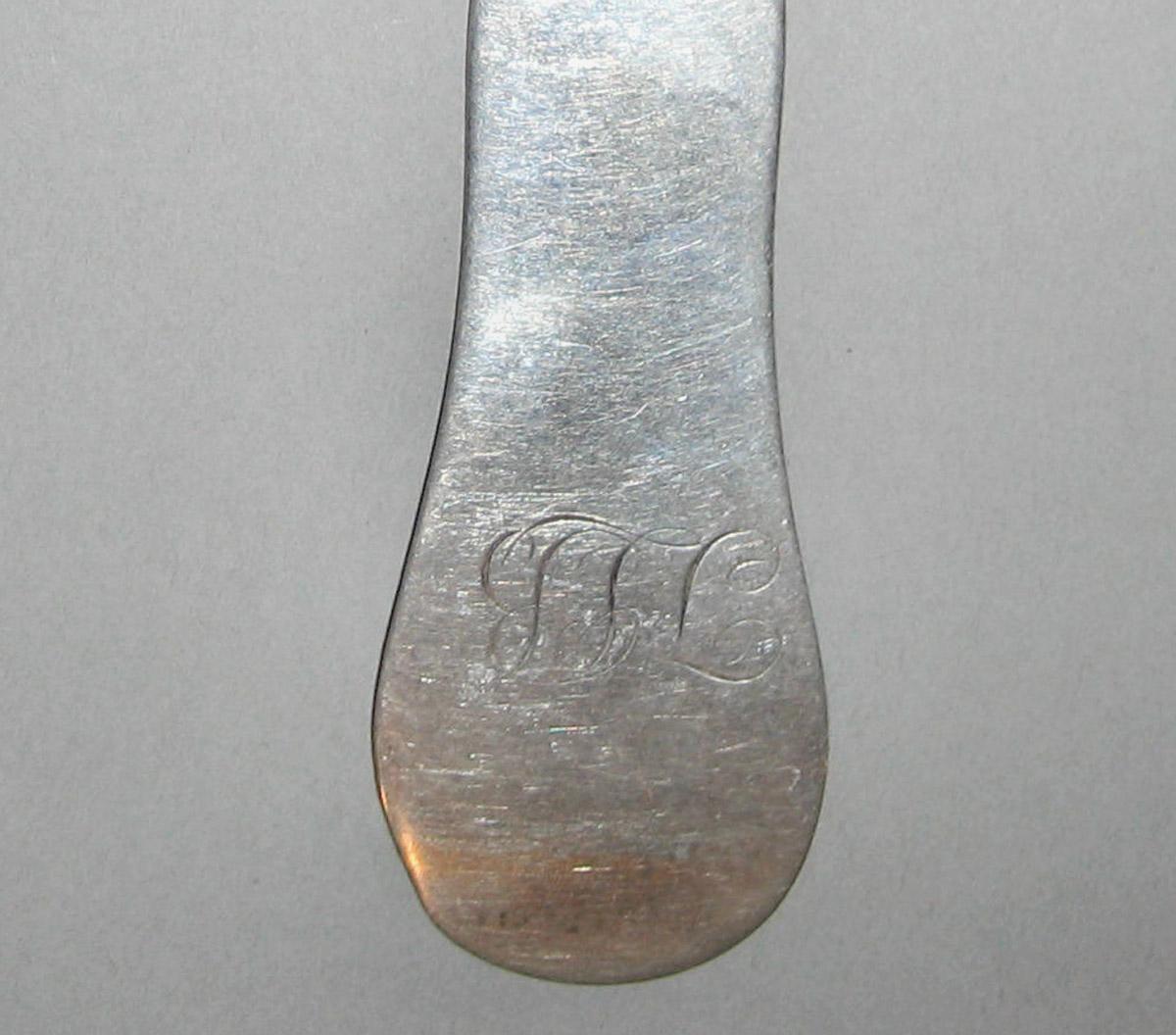 1998.0004.327 Spoon, Tablespoon (inscription)