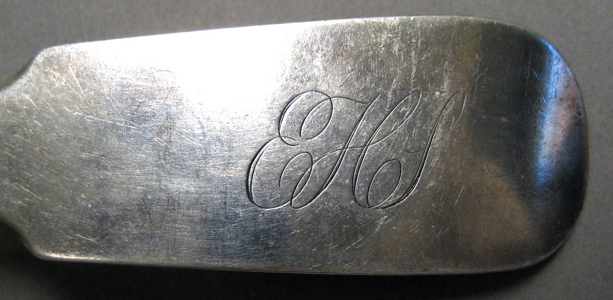 1998.0004.3293 Silver Spoon engraving