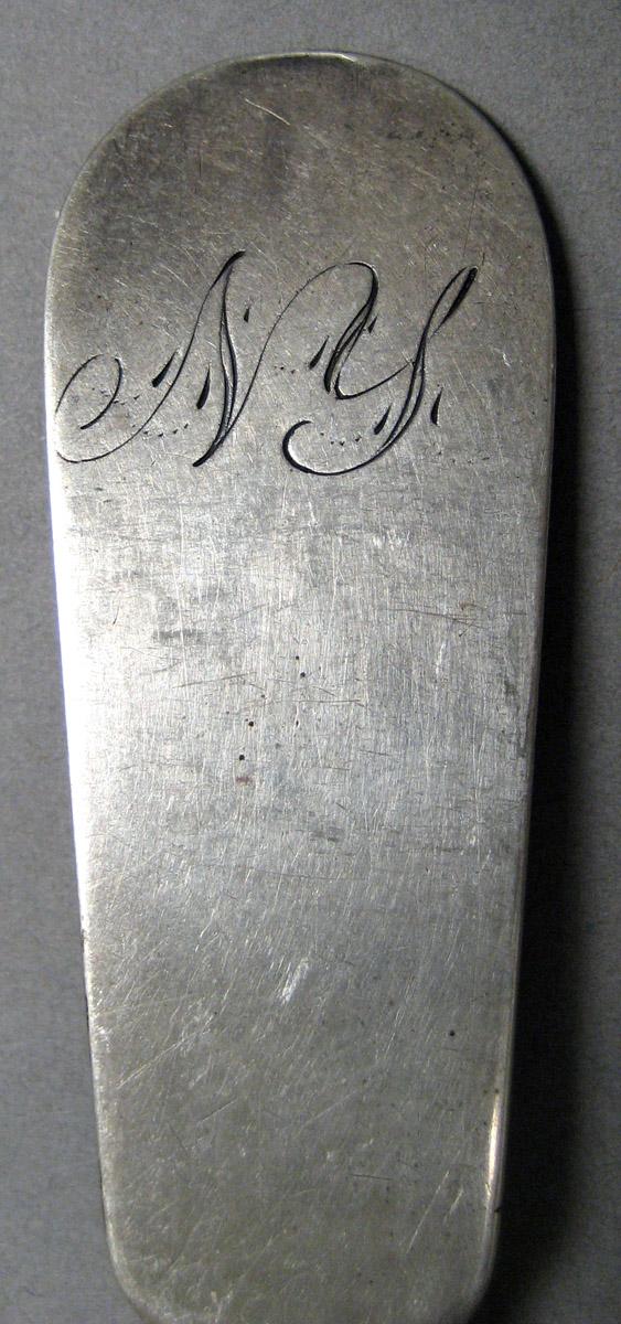1998.0004.3295 Silver Spoon engraving