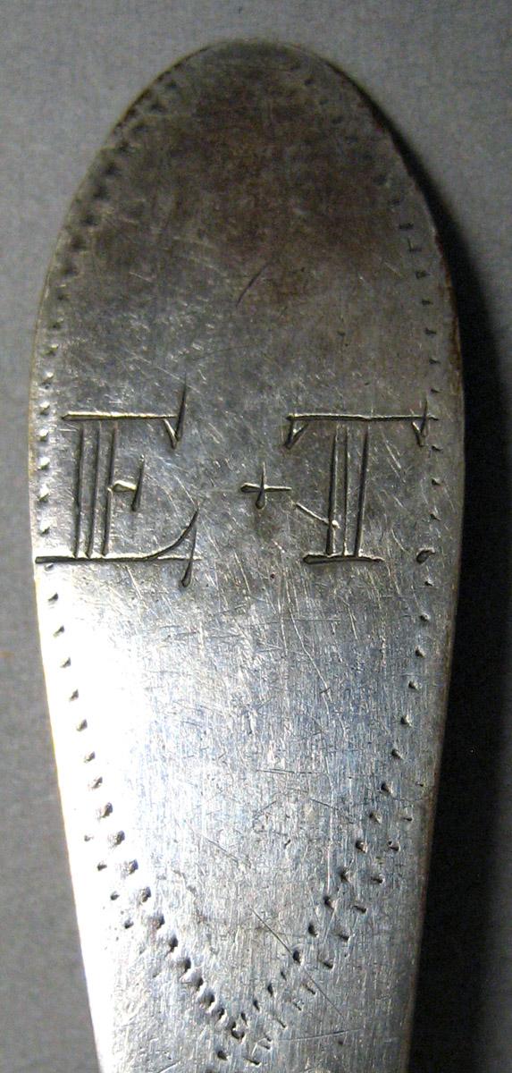 1998.0004.3296 Silver Spoon engraving