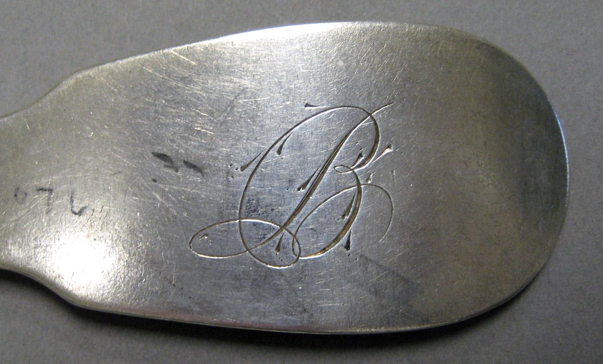 1998.0004.3298.001 Silver Spoon engraving