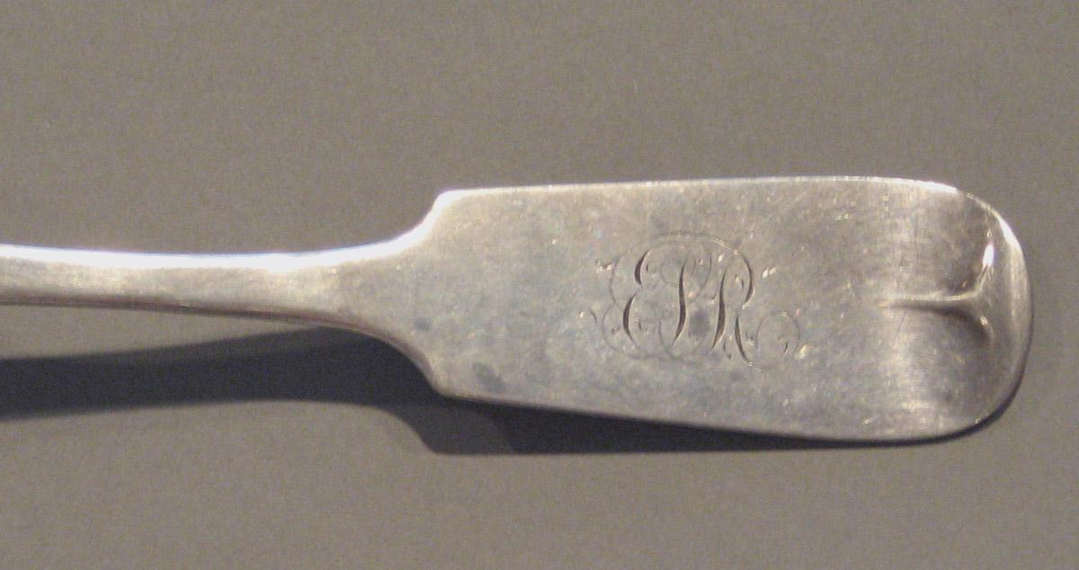 1998.0004.329 Spoon, Teaspoon (inscription)