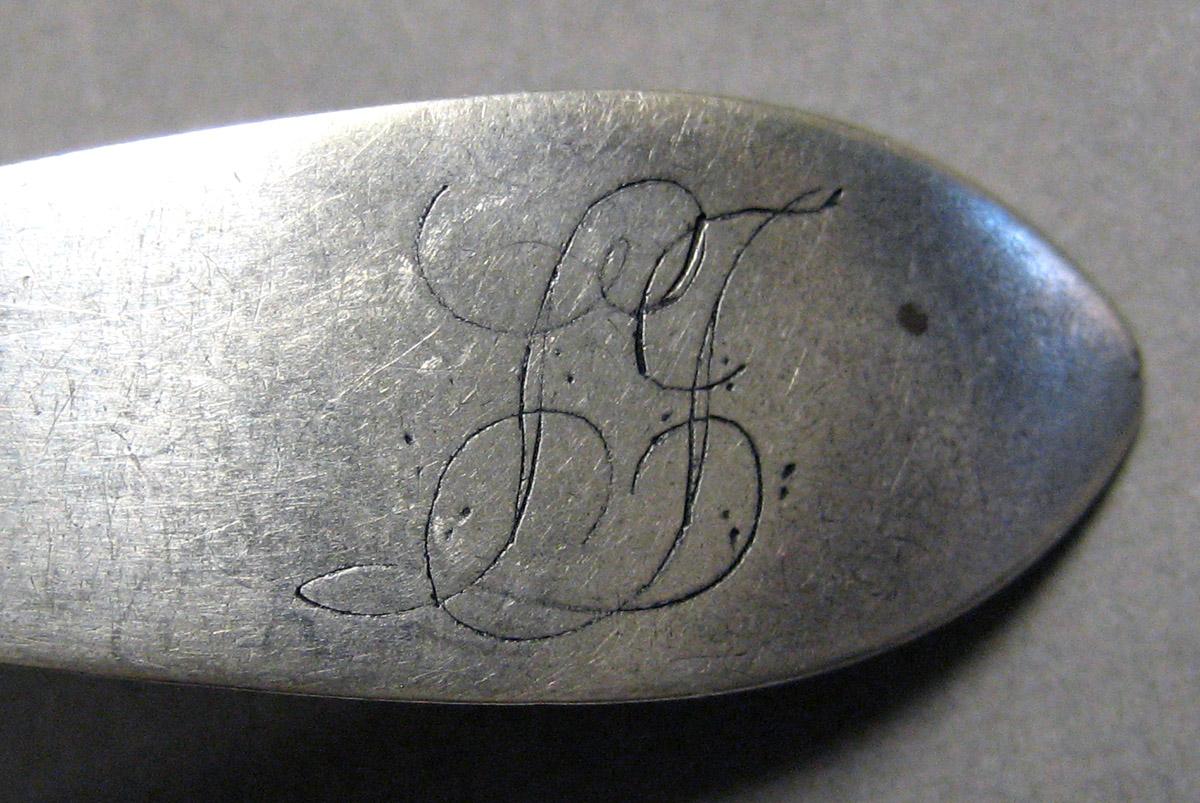1998.0004.3309 Silver Spoon engraving