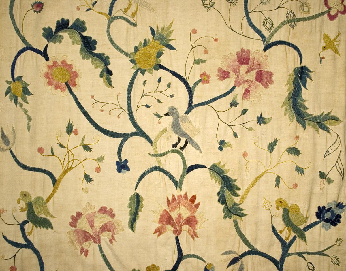1952.0355.002 A Window Hanging, Side Curtain, Pattern Detail #2